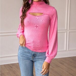 Hailey Cutout High-Neck Top